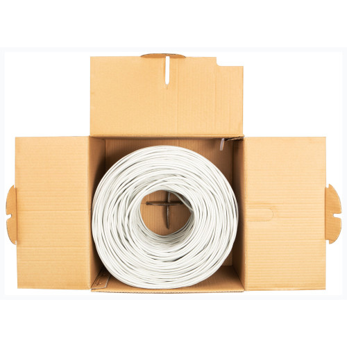 Кабель сетевой Buro BU-CCA-045 UTP 4 пары cat.5E solid 0.45мм CCA 305м серый