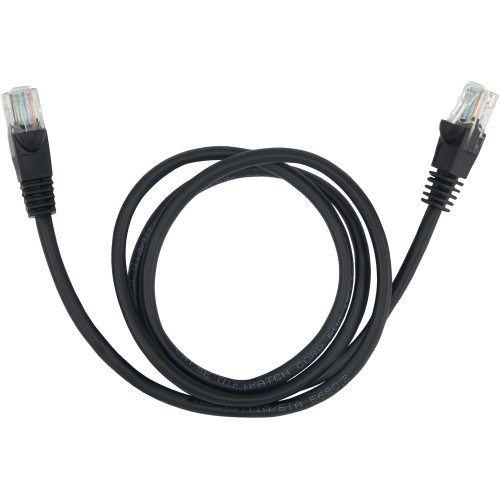 Патч-корд Buro UTP 4 пары cat.5E CCA molded 1м черный RJ-45 (m)-RJ-45 (m)