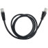 Патч-корд Buro UTP 4 пары cat.5E CCA molded 1м черный RJ-45 (m)-RJ-45 (m)