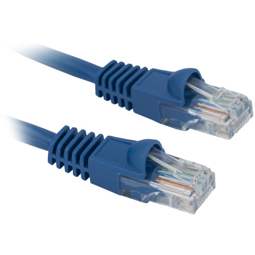 Патч-корд Buro UTP 4 пары cat.5E CCA molded 5м синий RJ-45 (m)-RJ-45 (m)