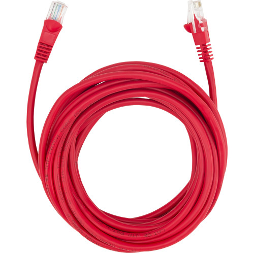 Патч-корд Buro UTP 4 пары cat.5E CCA molded 5м красный RJ-45 (m)-RJ-45 (m)