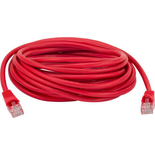 Патч-корд Buro UTP 4 пары cat.5E CCA molded 5м красный RJ-45 (m)-RJ-45 (m)