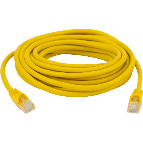 Патч-корд Buro UTP 4 пары cat.5E CCA molded 5м желтый RJ-45 (m)-RJ-45 (m)