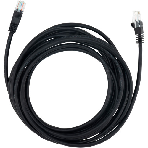 Патч-корд Buro UTP 4 пары cat.5E CCA molded 5м черный RJ-45 (m)-RJ-45 (m)