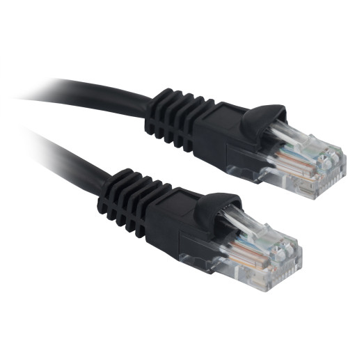Патч-корд Buro UTP 4 пары cat.5E CCA molded 5м черный RJ-45 (m)-RJ-45 (m)