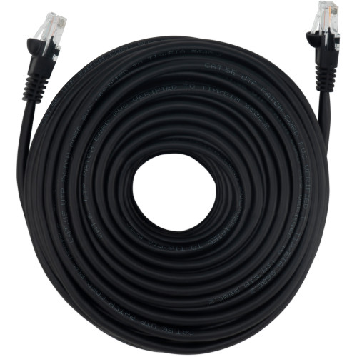 Патч-корд Buro UTP 4 пары cat.5E CCA molded 25м черный RJ-45 (m)-RJ-45 (m)