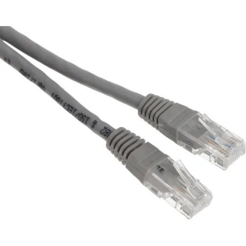 Патч-корд Premier NA102-UTP-C6-1M 10Гбит/с UTP 4 пары cat.6 CCA molded 1м серый RJ-45 (m)-RJ-45 (m)