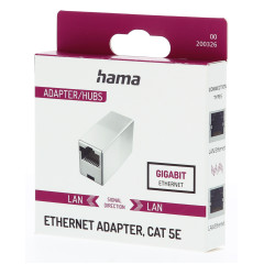 Адаптер Hama H-200326 серебристый RJ-45 (f)-RJ-45 (f) (00200326)