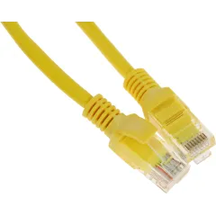 Патч-корд Premier PP12-0.25M/Y 1000Гбит/с UTP 4 пары cat.5E CCA molded 0.25м желтый RJ-45 (m)-RJ-45 (m)