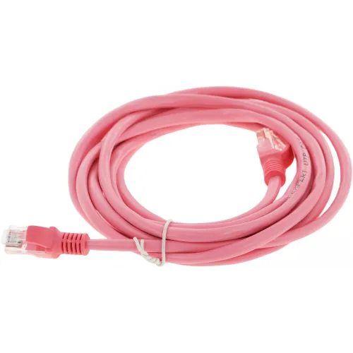Патч-корд Premier PP12-3M/RO 1000Гбит/с UTP 4 пары cat.5E CCA molded 3м розовый RJ-45 (m)-RJ-45 (m)