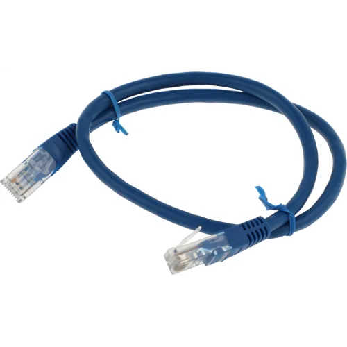 Патч-корд Premier PP6U-0.5M/B 10000Гбит/с UTP 4 пары cat.6 CCA molded 0.5м синий RJ-45 (m)-RJ-45 (m)