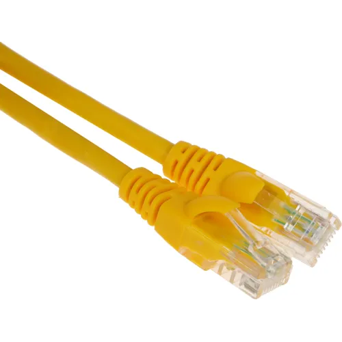 Патч-корд Premier PP6U-0.5M/Y 10000Гбит/с UTP 4 пары cat.6 CCA molded 0.5м желтый RJ-45 (m)-RJ-45 (m)