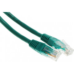 Патч-корд Premier PP6U-1M/G 10000Гбит/с UTP 4 пары cat.6 CCA molded 1м зеленый RJ-45 (m)-RJ-45 (m)