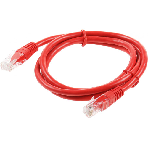 Патч-корд Premier PP6U-1M/R 10000Гбит/с UTP 4 пары cat.6 CCA molded 1м красный RJ-45 (m)-RJ-45 (m)