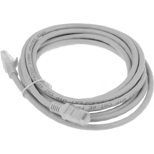 Патч-корд Premier PP6U-3M 10000Гбит/с UTP 4 пары cat.6 CCA molded 3м серый RJ-45 (m)-RJ-45 (m)