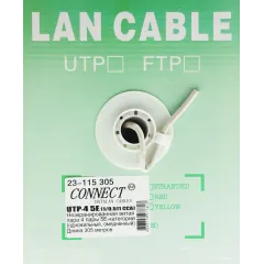 Кабель сетевой Premier 23-115 305 UTP 4 пары cat.5E solid CCA 305м серый