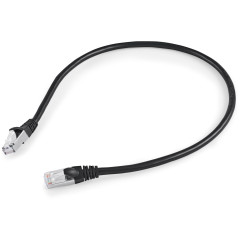 Патч-корд Buro BU-7-0.5M STP 4 пары cat.7 CCA molded 0.5м черный RJ-45 (m)-RJ-45 (m)