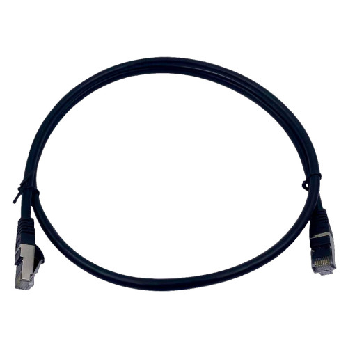 Патч-корд Buro BU-7-1M STP 4 пары cat.7 CCA molded 1м черный RJ-45 (m)-RJ-45 (m)