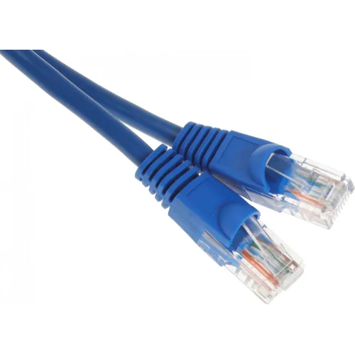 Патч-корд Buro UTP 4 пары cat.5E CCA molded 0.25м голубой RJ-45 (m)-RJ-45 (m)