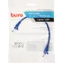 Патч-корд Buro UTP 4 пары cat.5E CCA molded 0.25м голубой RJ-45 (m)-RJ-45 (m)