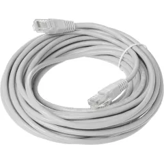 Патч-корд KingPrice KP-PC-c5e-10m-g 1Гбит/с UTP 4 пары cat.5E solid CCA molded 10м серый RJ-45 (m)-RJ-45 (m)