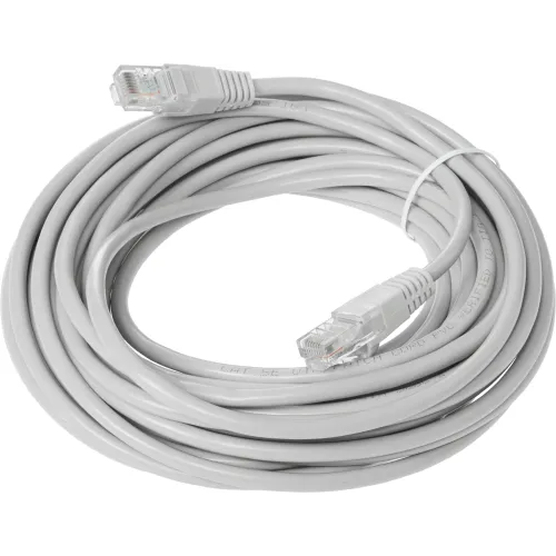 Патч-корд KingPrice KP-PC-c5e-10m-g 1Гбит/с UTP 4 пары cat.5E solid CCA molded 10м серый RJ-45 (m)-RJ-45 (m)