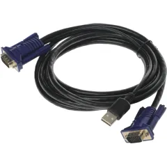 Кабель KVM Origo OKVMCU3 3м черный VGA-USB (m) (OKVMCU3/A1A)