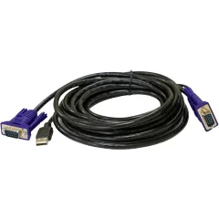 Кабель KVM Origo OKVMCU5 5м черный VGA-USB (m) (OKVMCU5/A1A)
