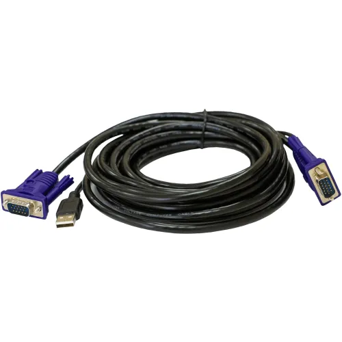 Кабель KVM Origo OKVMCU5 5м черный VGA-USB (m) (OKVMCU5/A1A)