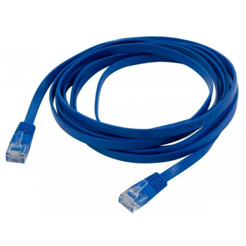 Патч-корд cat.5E molded 1м синий RJ-45 (m)-RJ-45 (m) (упак.:1шт)