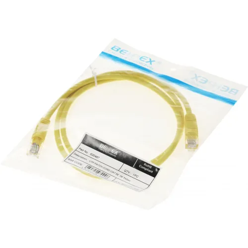 Патч-корд cat.5E molded 1м желтый RJ-45 (m)-RJ-45 (m) (упак.:1шт)