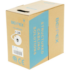 Кабель сетевой UTP 4 пары cat.5E solid 0.40мм CCA 305м серый