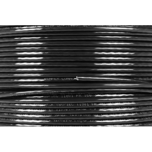 Кабель сетевой UTP 4 пары cat.5E solid 0.50мм CCA 305м черный outdoor