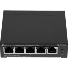 Коммутатор TP-Link TL-SF1005P (L2) 5x100Мбит/с 4PoE 58W неуправляемый