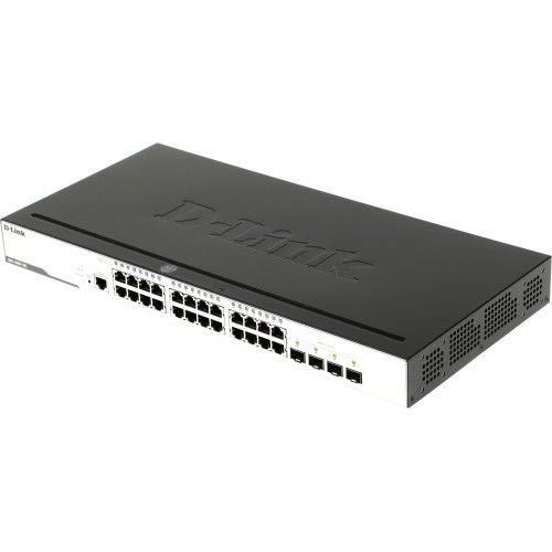 Коммутатор D-Link DGS-3000-28L/B1A 24x1Гбит/с 4SFP управляемый