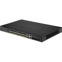 Коммутатор Zyxel GS192024HPV2-EU0101F (L2) 24x1Гбит/с 4xКомбо(1000BASE-T/SFP) 24PoE+ 375W управляемый