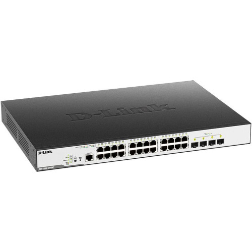 Коммутатор D-Link DGS-3000-28XMP/B1A (L2) 24x1Гбит/с 4SFP+ 24PoE+ 370W управляемый