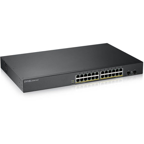 Коммутатор Zyxel GS190024HPV2-EU0101F (L2) 24x1Гбит/с 2SFP 24PoE+ 170W управляемый