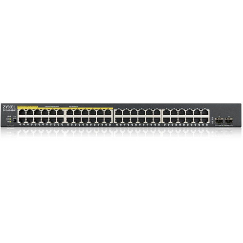 Коммутатор Zyxel GS190048HPV2-EU0101F (L2) 48x1Гбит/с 2SFP 24PoE+ 170W управляемый
