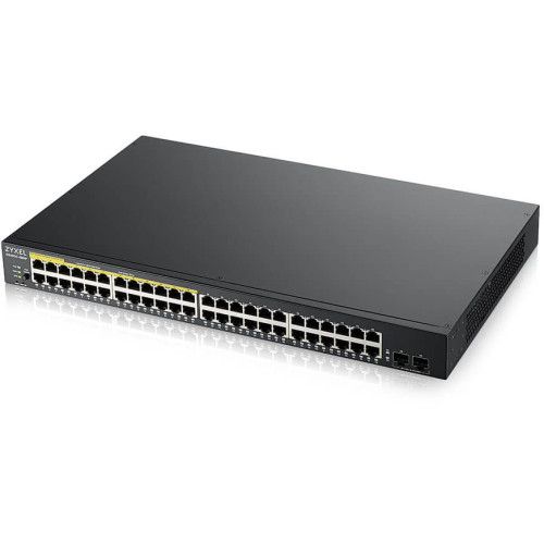 Коммутатор Zyxel GS190048HPV2-EU0101F (L2) 48x1Гбит/с 2SFP 24PoE+ 170W управляемый