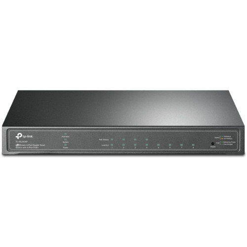 Коммутатор TP-Link JetStream SG2008P (L2) 8x1Гбит/с 4PoE+ 62W управляемый