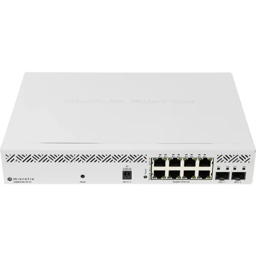 Коммутатор MikroTik CSS610-8P-2S+IN (L2) 8x1Гбит/с 2SFP+ 8PoE 8PPoE 140W управляемый