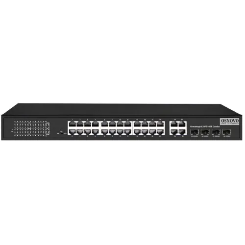 Коммутатор Osnovo SW-62444(400W) 24PoE 400W неуправляемый