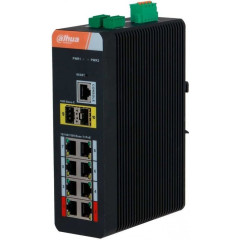 Коммутатор Dahua DH-IS4210-8GT-120 (L2) 8x1Гбит/с 2SFP 8PoE 120W управляемый