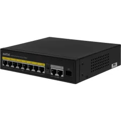Коммутатор Netis P110GH (L2) 8x100Мбит/с 2x1Гбит/с 1SFP 8PoE 8PoE+ 120W неуправляемый