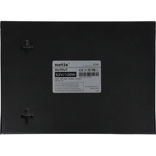 Коммутатор Netis P110GH (L2) 8x100Мбит/с 2x1Гбит/с 1SFP 8PoE 8PoE+ 120W неуправляемый