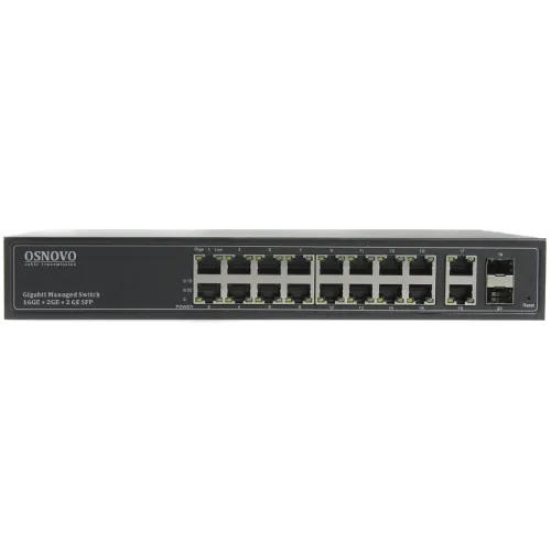 Коммутатор Osnovo SW-71802/L 2xКомбо(1000BASE-T/SFP) управляемый