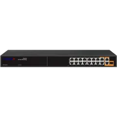 Коммутатор Trassir TR-NS11191S-285-16PoE (L2) 15x100Мбит/с 3x1Гбит/с 1SFP 16PoE 285W неуправляемый