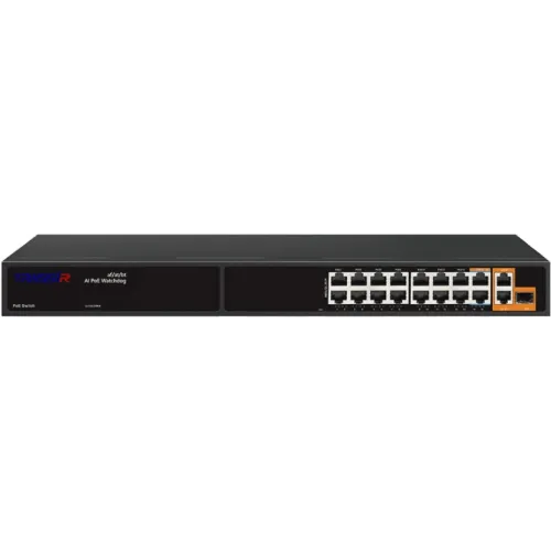 Коммутатор Trassir TR-NS11191S-285-16PoE (L2) 15x100Мбит/с 3x1Гбит/с 1SFP 16PoE 285W неуправляемый