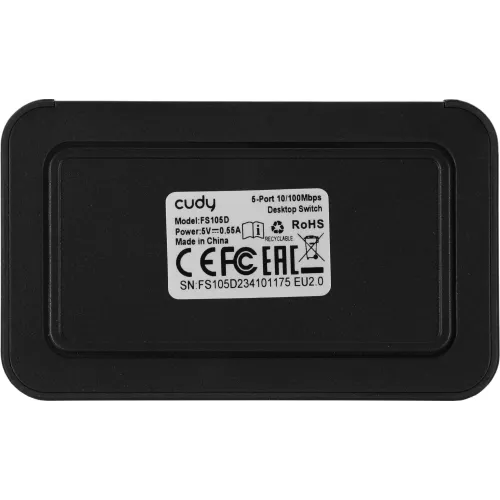 Коммутатор Cudy FS105D (L2) 5x100Мбит/с неуправляемый